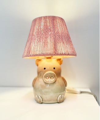 Abażur – pudrowy róż, 3 rozmiary