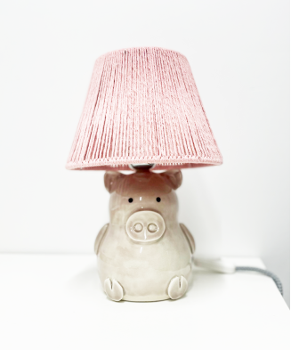 Abażur – pudrowy róż, 3 rozmiary