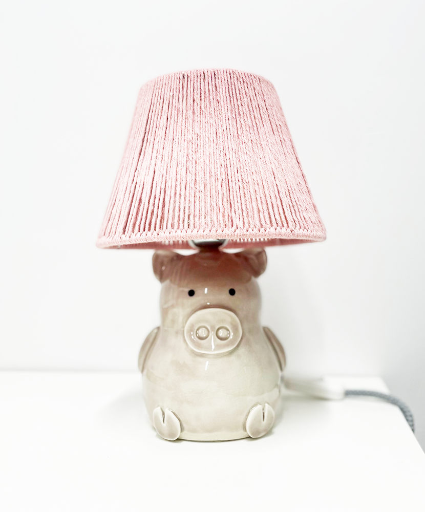 Abażur – pudrowy róż, 3 rozmiary