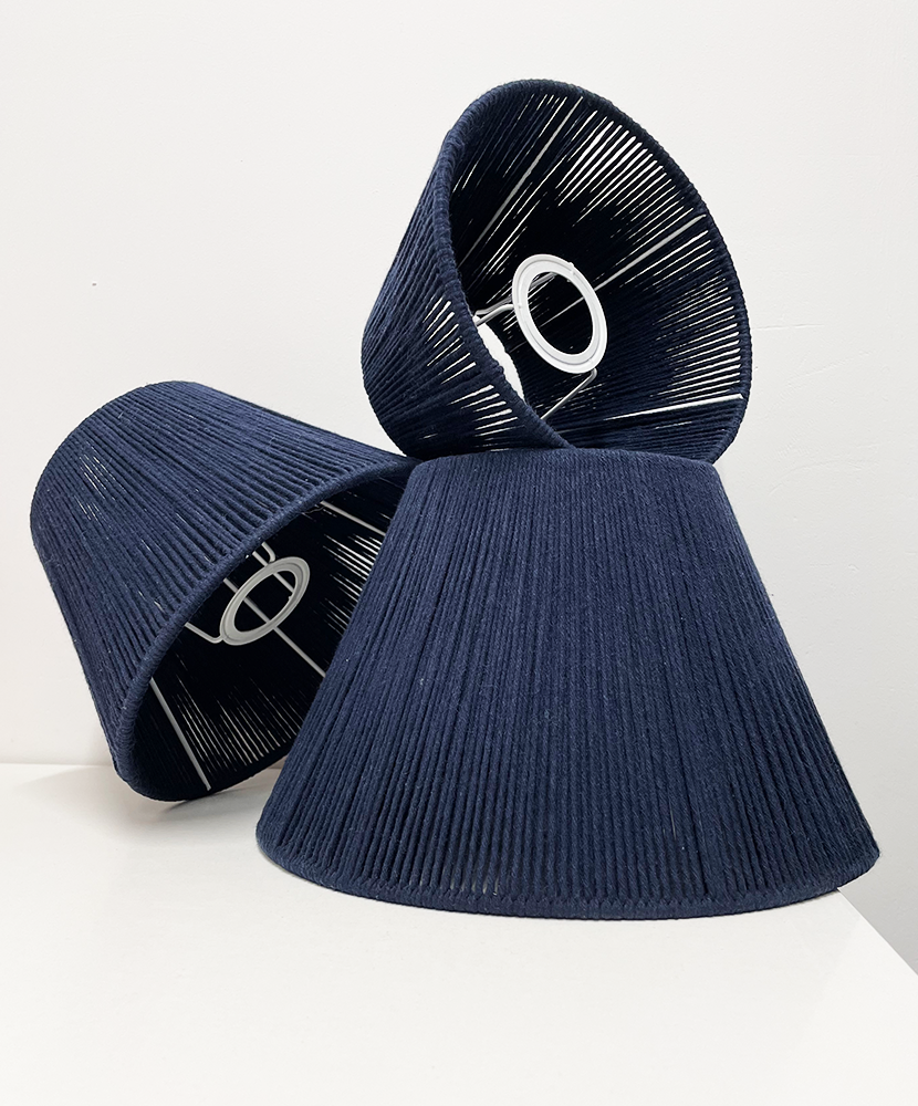 Abażur – granatowy, 3 rozmiary