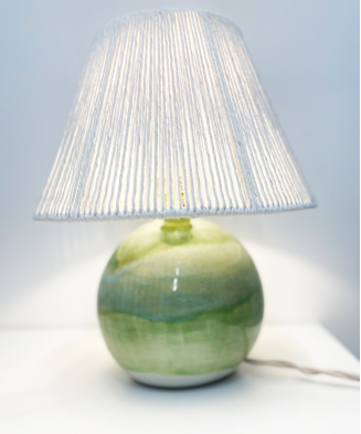 Lampa ceramiczna ASA, wykonana ręcznie, niepowtarzalna, wielobarwna
