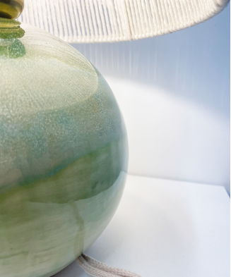 Lampa ceramiczna ASA, wykonana ręcznie, niepowtarzalna, wielobarwna