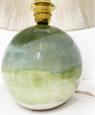 Lampa ceramiczna ASA, wykonana ręcznie, niepowtarzalna, wielobarwna