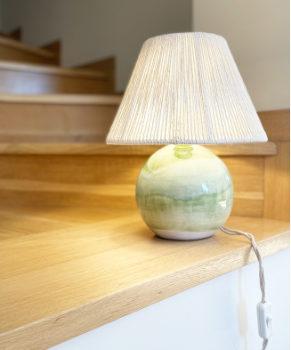 Lampa ceramiczna ASA, wykonana ręcznie, niepowtarzalna, wielobarwna