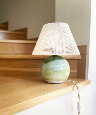 Lampa ceramiczna ASA, wykonana ręcznie, niepowtarzalna, wielobarwna