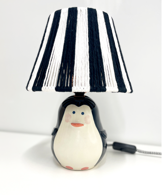 Lampa ceramiczna PINGWIN, wykonana ręcznie