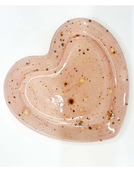 heart-shaped plate