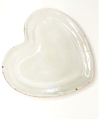 heart-shaped plate