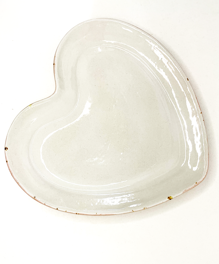 heart-shaped plate