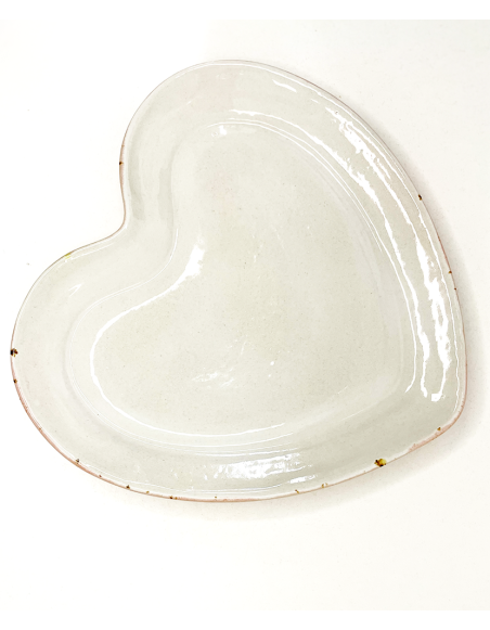 heart-shaped plate