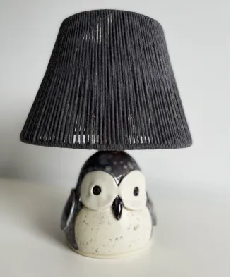 Lampa ceramiczna SOWA, wykonana ręcznie