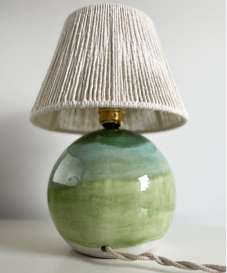 Lampa ceramiczna ASA, wykonana ręcznie, niepowtarzalna, wielobarwna