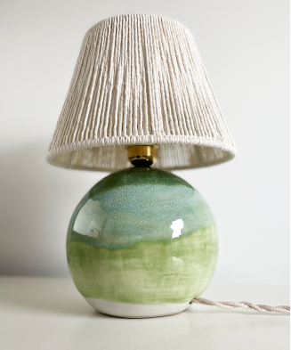 Lampa ceramiczna ASA, wykonana ręcznie, niepowtarzalna, wielobarwna