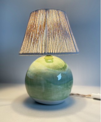 Lampa ceramiczna ASA, wykonana ręcznie, niepowtarzalna, wielobarwna