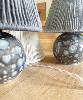 Lampa ceramiczna mała NAO, wykonana ręcznie